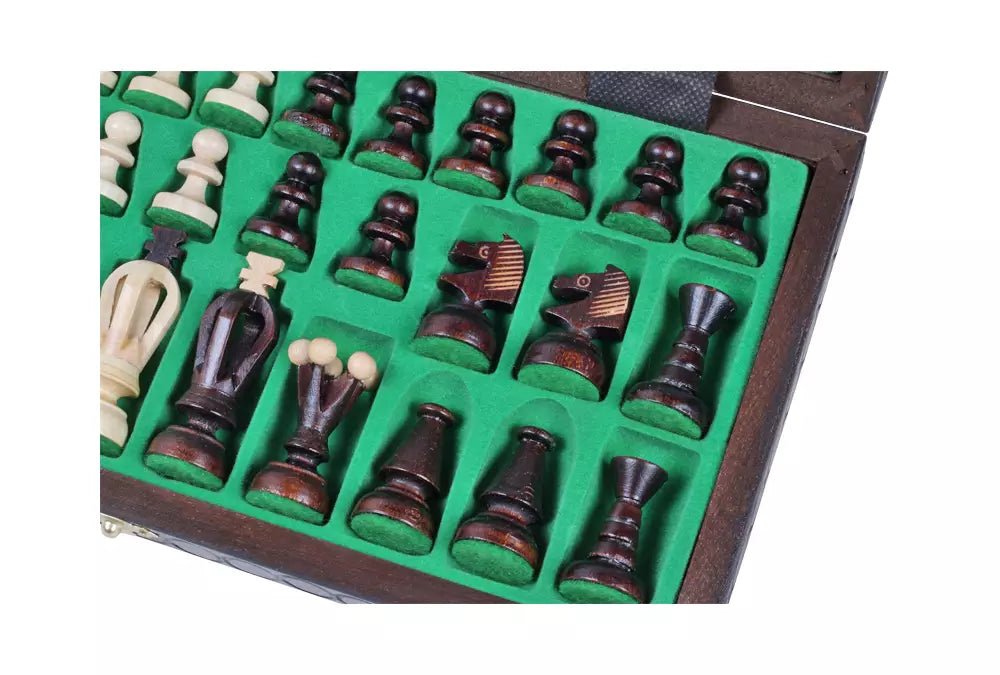 King's Chess Set Brown