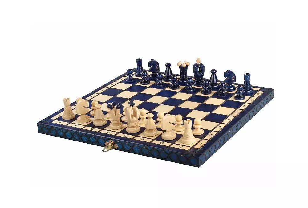 King's Chess Set Blue