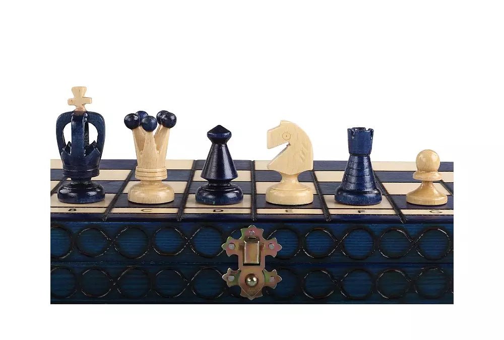 King's Chess Set Blue