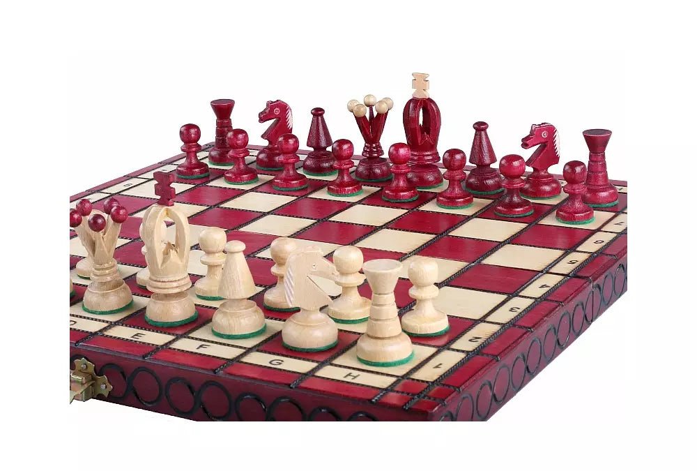 King's Chess Set Red