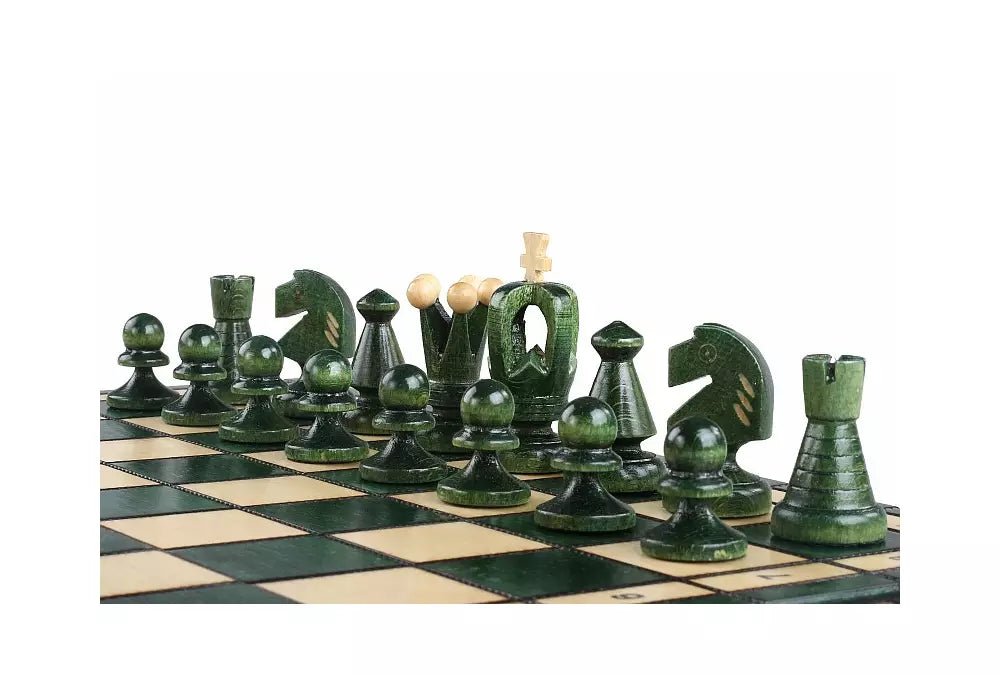 King's Chess Set Green