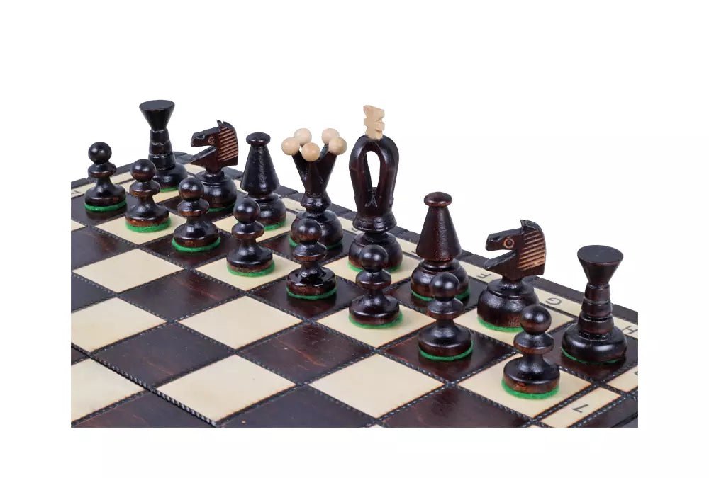 King's Chess Set Brown