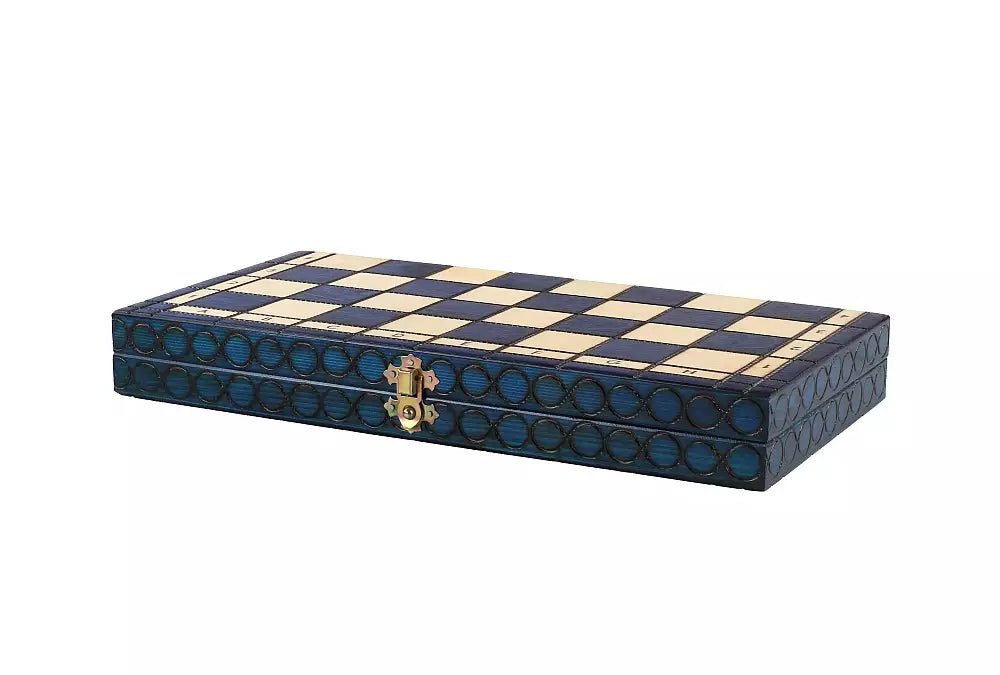 King's Chess Set Blue