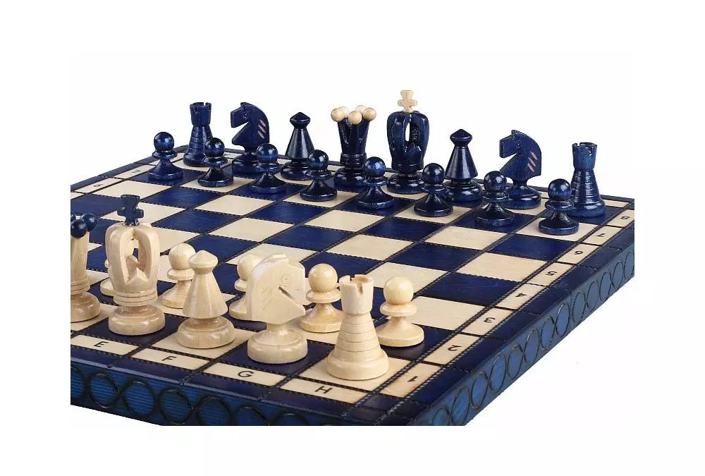 King's Chess Set Blue