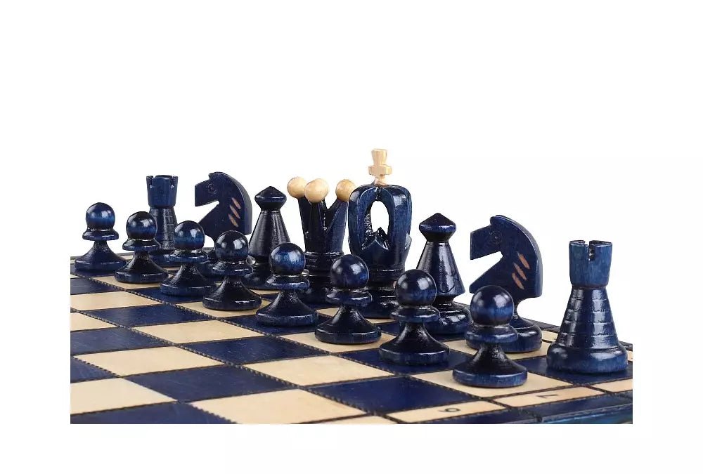 King's Chess Set Blue