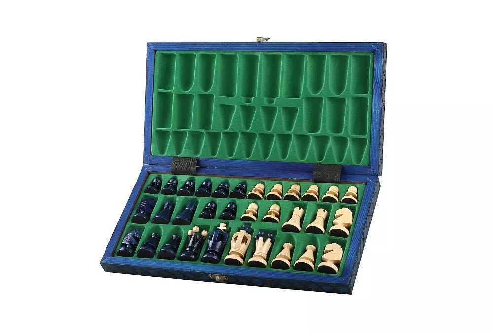 King's Chess Set Blue