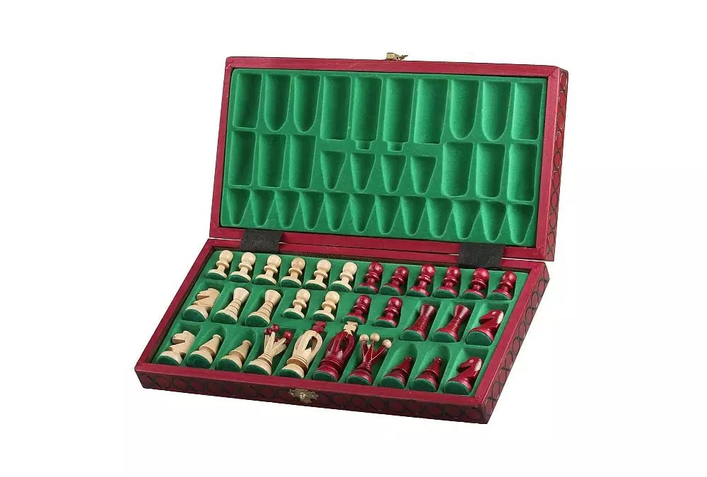 King's Chess Set Red