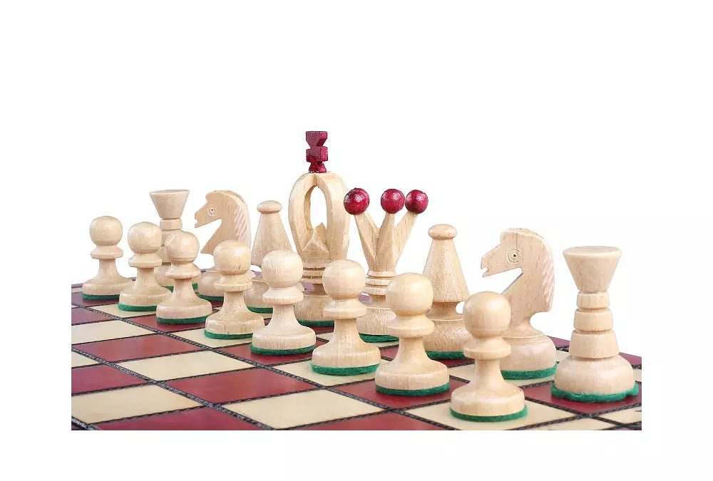 King's Chess Set Red