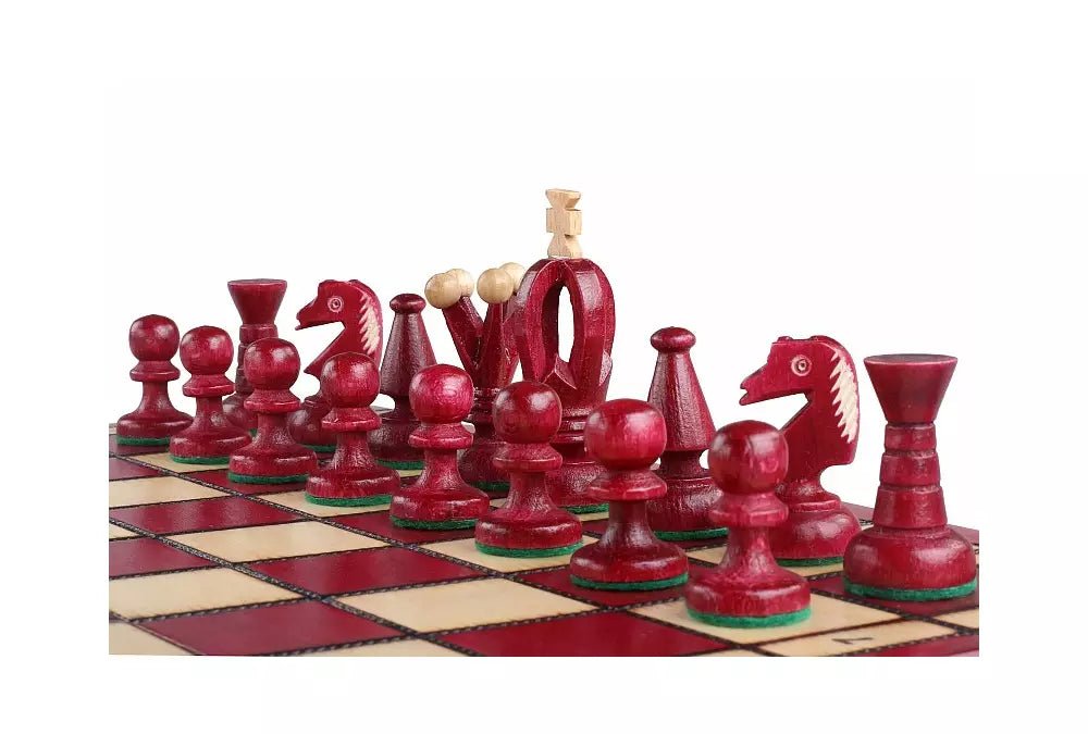 King's Chess Set Red