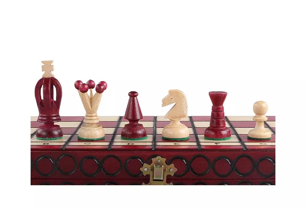 King's Chess Set Red